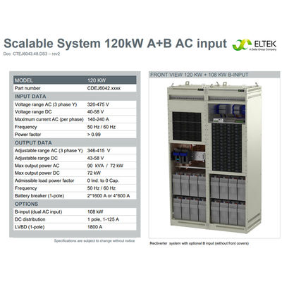 Eltek Flatpack2 Integrated Power System 120kW With Optional A & B AC Input