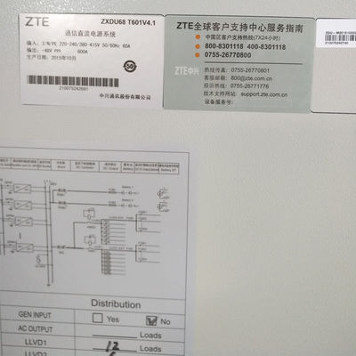Original ZTE 600A 48v Network Server Rack Cabinet Indoor Network Cabinet