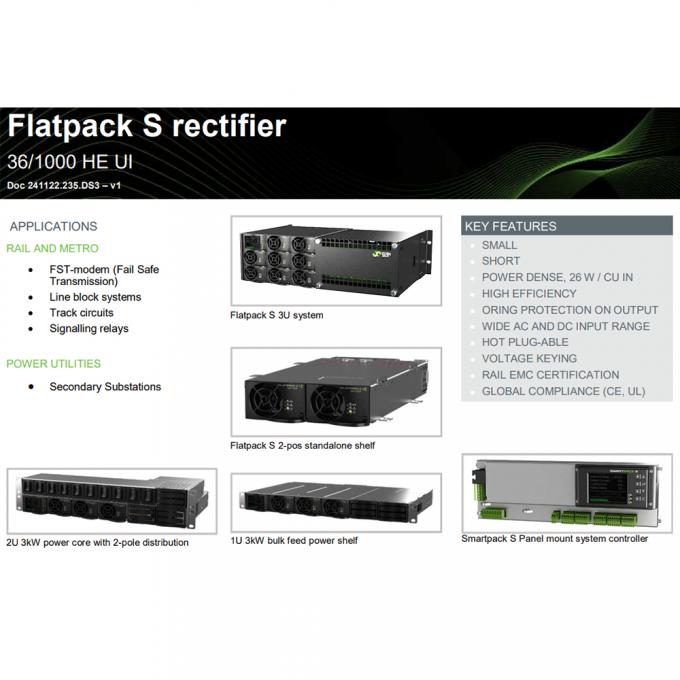 New Compact FPS Eltek Flatpack S 36V/1000W HE UI P/N 241122.235 ...